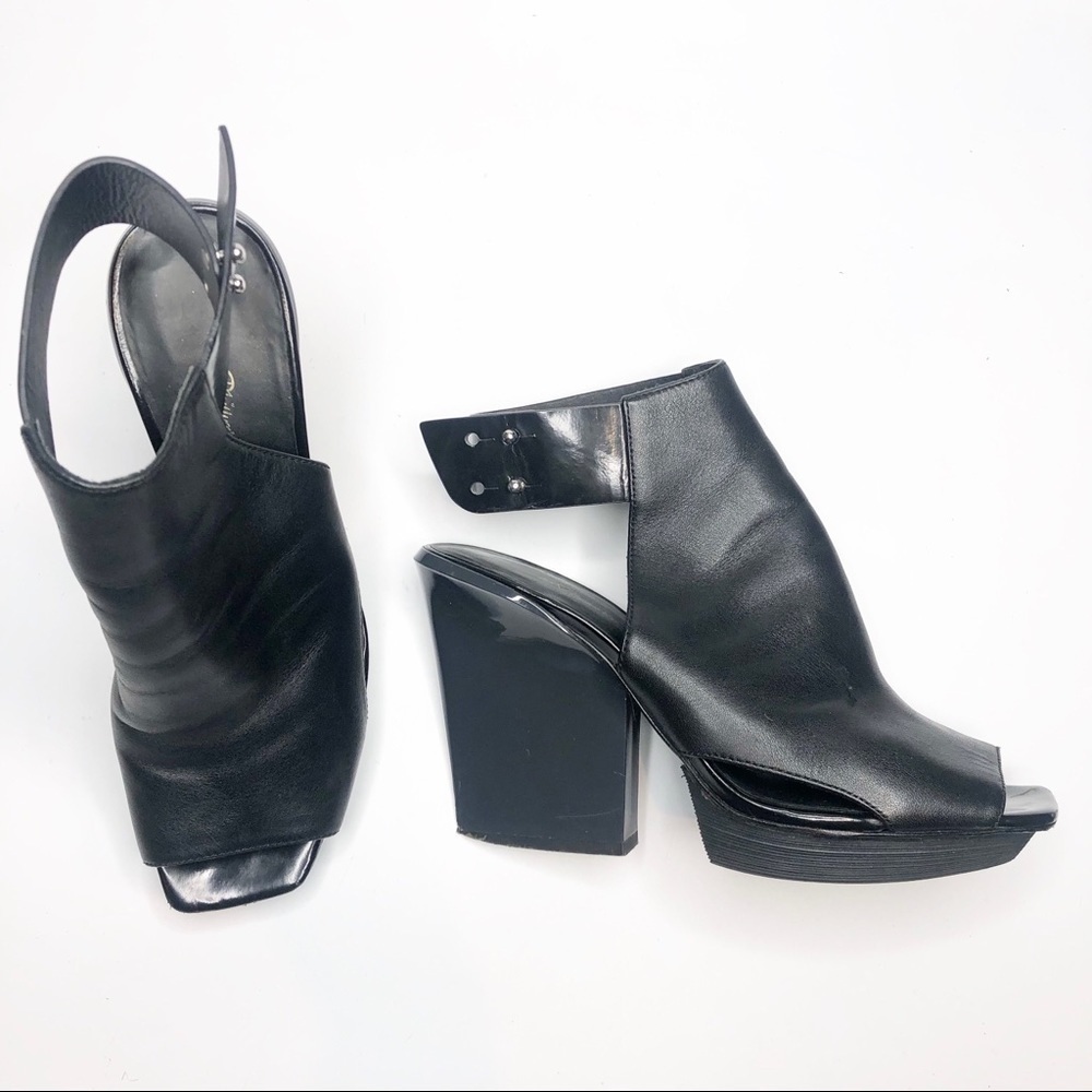 3:1 Philip Lim | Runway Juno High-Vamp Leather Sa… - image 2